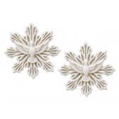 Aplique Espírito Santo com Resplendor em Resina - 4,5X4,5cm - 2 unidades