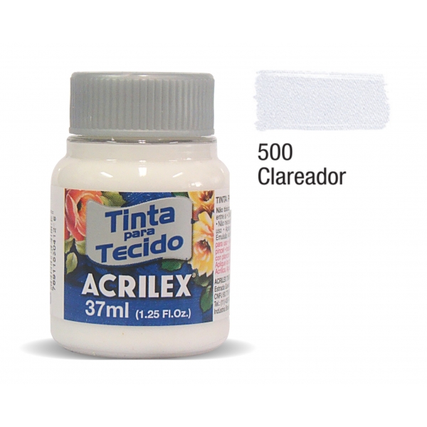 Tinta para Tecido Fosca 37ml Acrilex - 500 Incolor