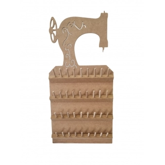 Porta Linha Carretel Máquina de Costura de Parede MDF cru
