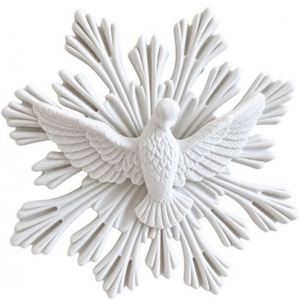 Aplique Espírito Santo em Resina -12cm