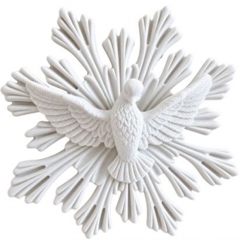 Aplique Espírito Santo em Resina -12cm
