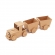 Trenzinho Infantil Brinquedo Articulado 2 Vagões MDF cru