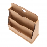 Porta Cartas Correspondência Triplo Recorte Coração MDF cru