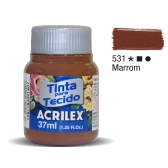 Tinta para Tecido Fosca 37ml Acrilex - 531 Marrom