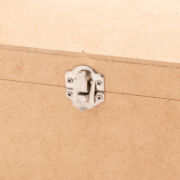 Bau com Tampa Abaulada P 15x20x12 Arte e Decoração MDF cru