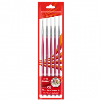 Pincel Ref. 5960 Kit c5 Condor Redondo Filete Liner Macio