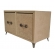 Mini Cômoda Retangular 2 Gavetas Pés e Puxador de Metal MDF cru