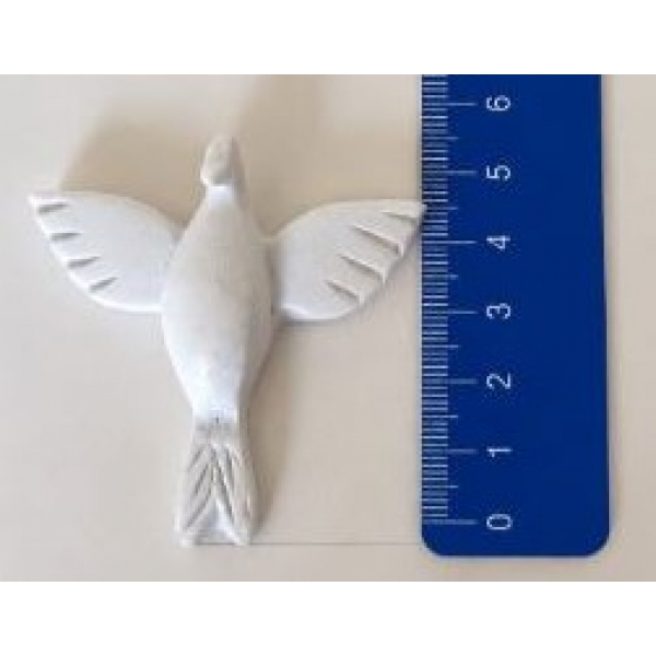 Aplique Espírito Santo em Resina - 6x7cm - 10 unidades