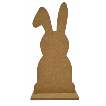 Recorte Coelho da Pascoa Orelha Caida na Base MDF cru
