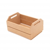 Caixote G p/ Centro de Mesa Lembrança Condimentos MDF cru