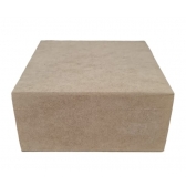 Caixa Porta Chá Quadrado c/ 4 Divisórias MDF cru