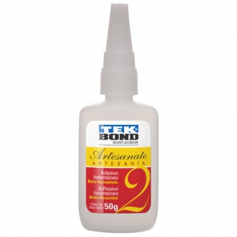 Cola Adesivo Instantâneo Nº 2 20g TekBond Artesanato Madeira