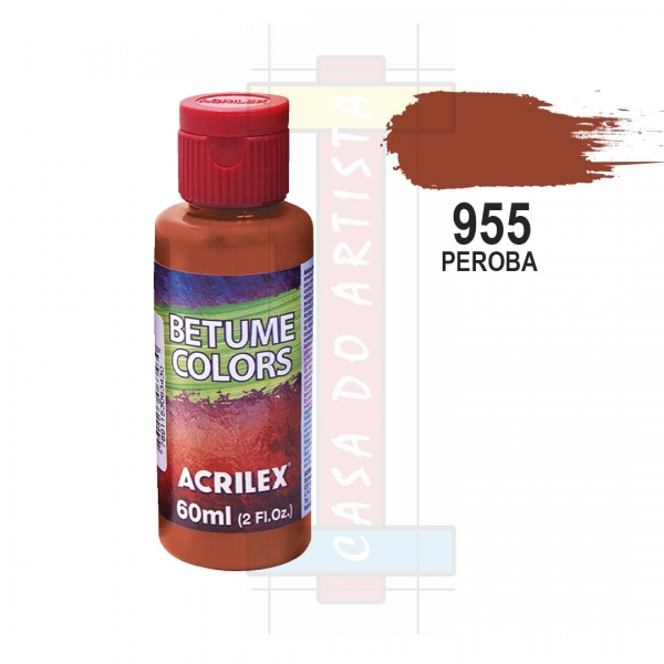 Betume Colors 60ml Acrilex Envelhecedor para Artesanto - Peroba 955