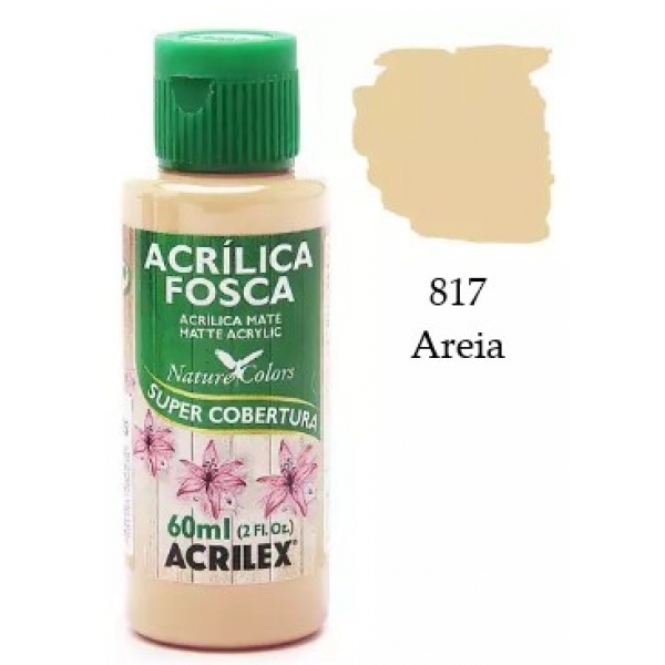 Tinta Acrílica Fosca Nature Colors 60ml Acrilex Artesanato - 817 Areia