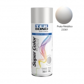 Tinta Spray TekBond Metálica 350ml Artesanato Tela Madeira - Prata 23361