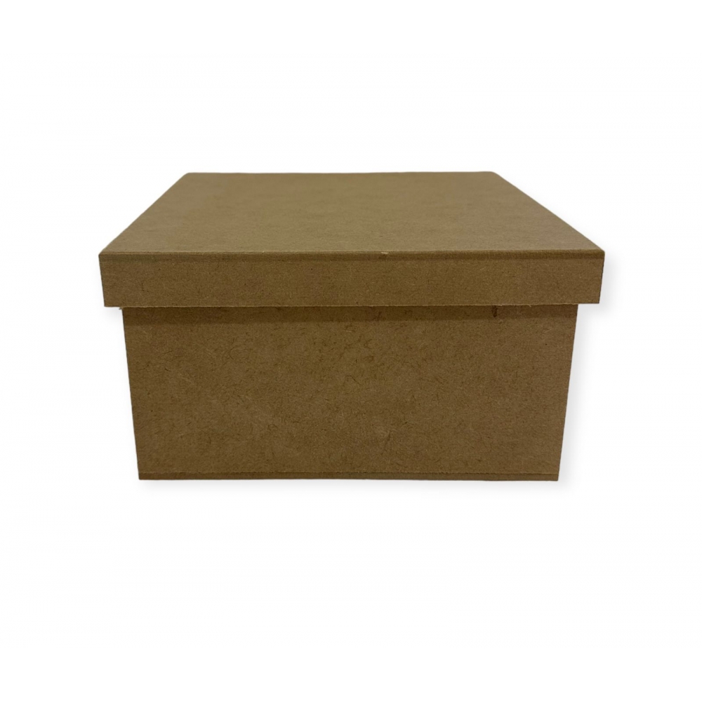 Caixas Quadrada 15x15x8 Tampa Sapato MDF Cru