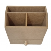 Porta Maquiagem Aberto com Gaveta MDF cru