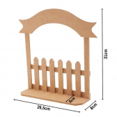 Porta Maternidade Cerquinha com Base Quarto Bebe MDF cru