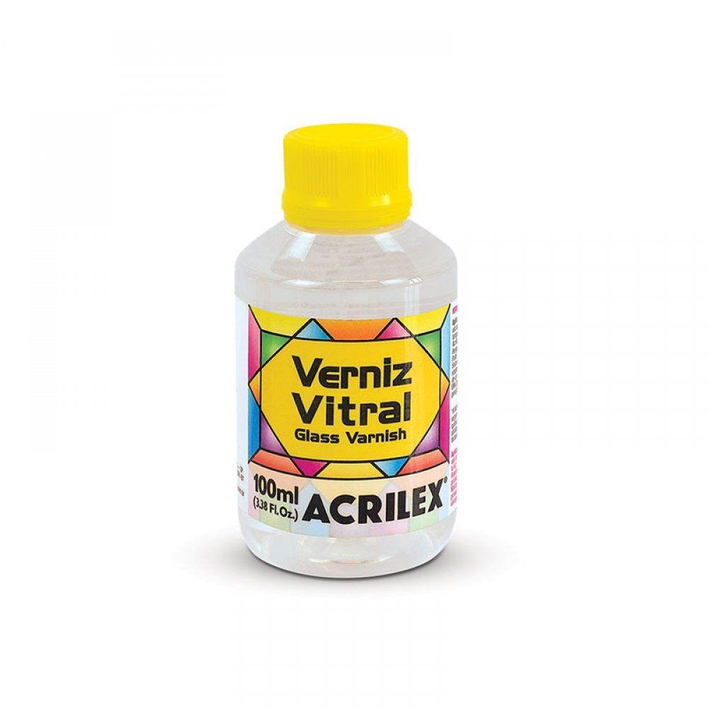 Verniz Vitral Incolor 100ml Acrilex Transparente