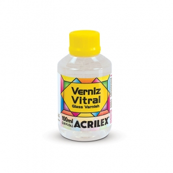 Verniz Vitral Incolor 100ml Acrilex Transparente
