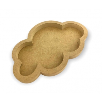 Nuvem para Decoração de Quarto Bebê / Infantil MDF Cru 21cm