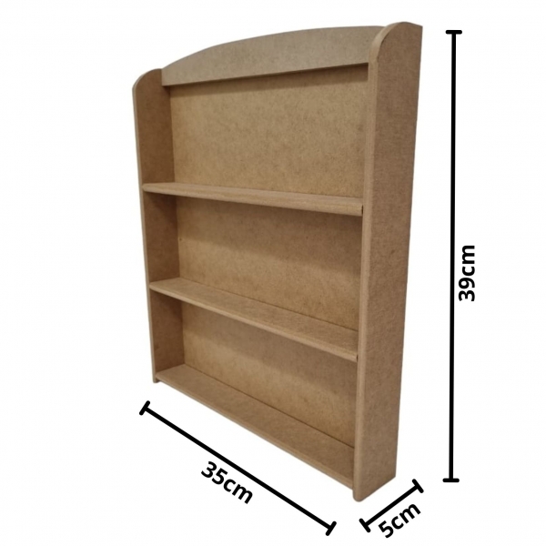 Porta Esmalte Prateleira Expositor de Salão MDF Cru