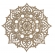Mandalas Decorativas p/ Apliques ou Parede MDF Cru - Anis P 15cm