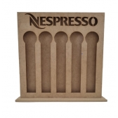 Porta Capsula de Café Nespresso Vertical MDF cru Artesanato