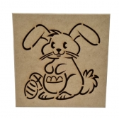 Caixa de Bombom Chocolate Pascoa Coelho e Ovos MDF cru