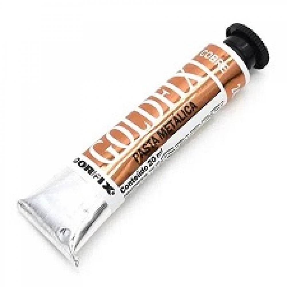 Pasta Metálica Goldfix para Artesanato Pintura Corfix - Escolha as cores - Cobre 242