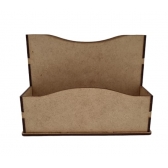 Porta Guardanapo Sachê Açucar Adoçante Sal MDF cru