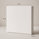 Painel para Pintura 15x15cm Branca – Para Tinta Acrílica, Óleo, PVA