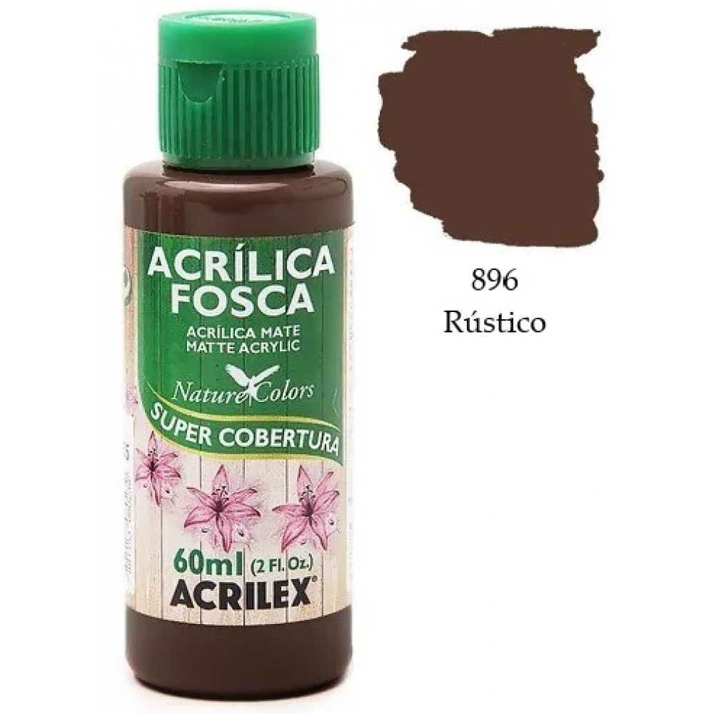 Tinta Acrílica Fosca Nature Colors 60ml Acrilex Artesanato - 896 Rústico