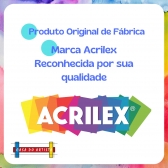 Caneta Dourada para Vidro e Porcelana Color Marker Acrilex