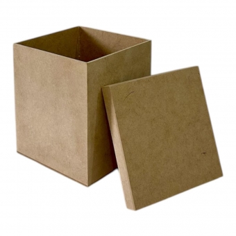 Caixa para 1 Caneca Tampa Sapato 13x13x15 MDF Cru