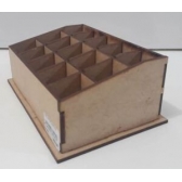 Porta Batom Chanfrado com 15 divisórias MDF Cru