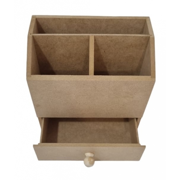 Porta Maquiagem Aberto com Gaveta MDF cru