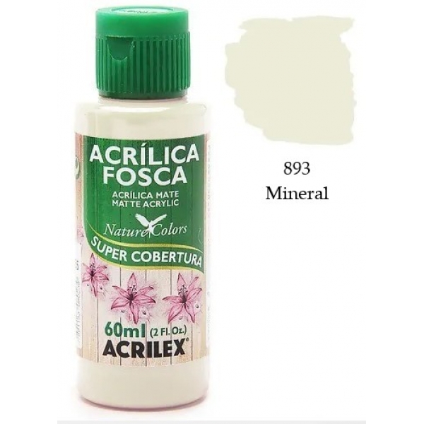 Tinta Acrílica Fosca Nature Colors 60ml Acrilex Artesanato - 893 Mineral