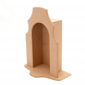 Oratório c/ Aba G p/ Imagem Santo de até 24cm MDF cru
