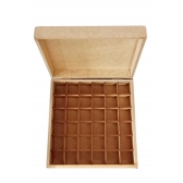 Caixa p/ Óleos Essencias 5ml e 15ml c/ 36 divisórias MDF Cru