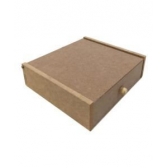 Porta Guardanapo P Com Tampa e puxador MDF cru