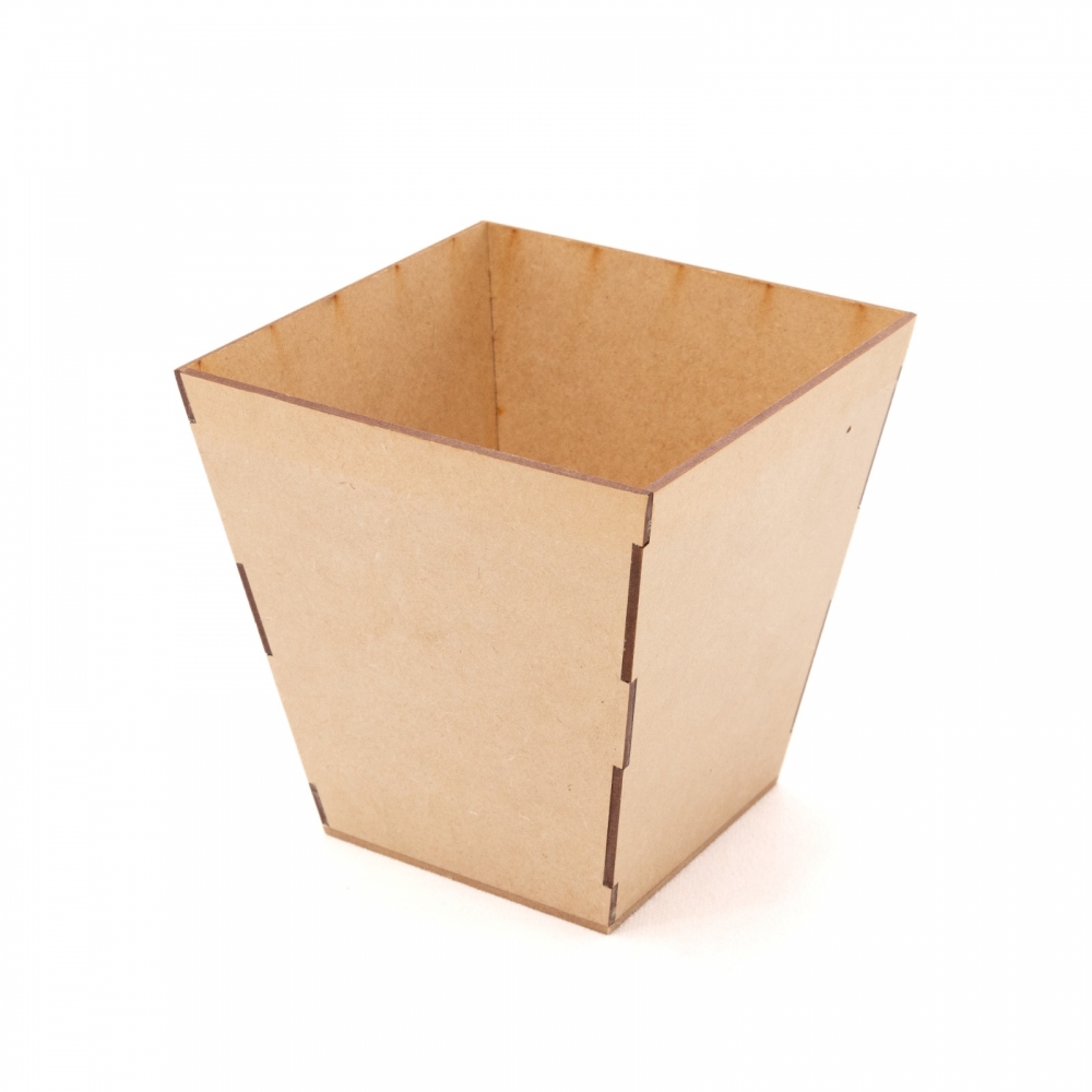 Vaso Cachepot Liso G Flores Centro de Mesa Lembrança MDF cru