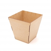 Vaso Cachepot Liso G Flores Centro de Mesa Lembrança MDF cru