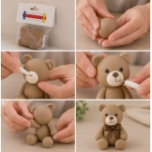 Massa Biscuit Marrom - Pronta para modelar