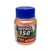 Tinta Vitro 150 - 37ml Acrilex Vidro Porcelana Cerâmica - Escolha a Cor - Rose Gold