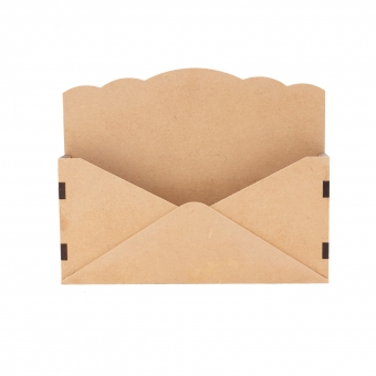 Porta Cartas Correspondência Envelope MDF cru