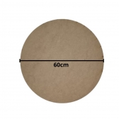 Supla Redondo 60cmx3mm Mesa Posta Jantar e Decoração MDF Cru