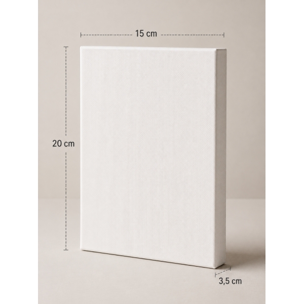 Painel para Pintura 15x20cm Branca – Para Tinta Acrílica, Óleo, PVA