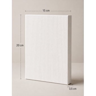 Painel para Pintura 15x20cm Branca – Para Tinta Acrílica, Óleo, PVA