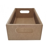 Porta Tempero Condimento Retangular Palha Indiana MDF cru